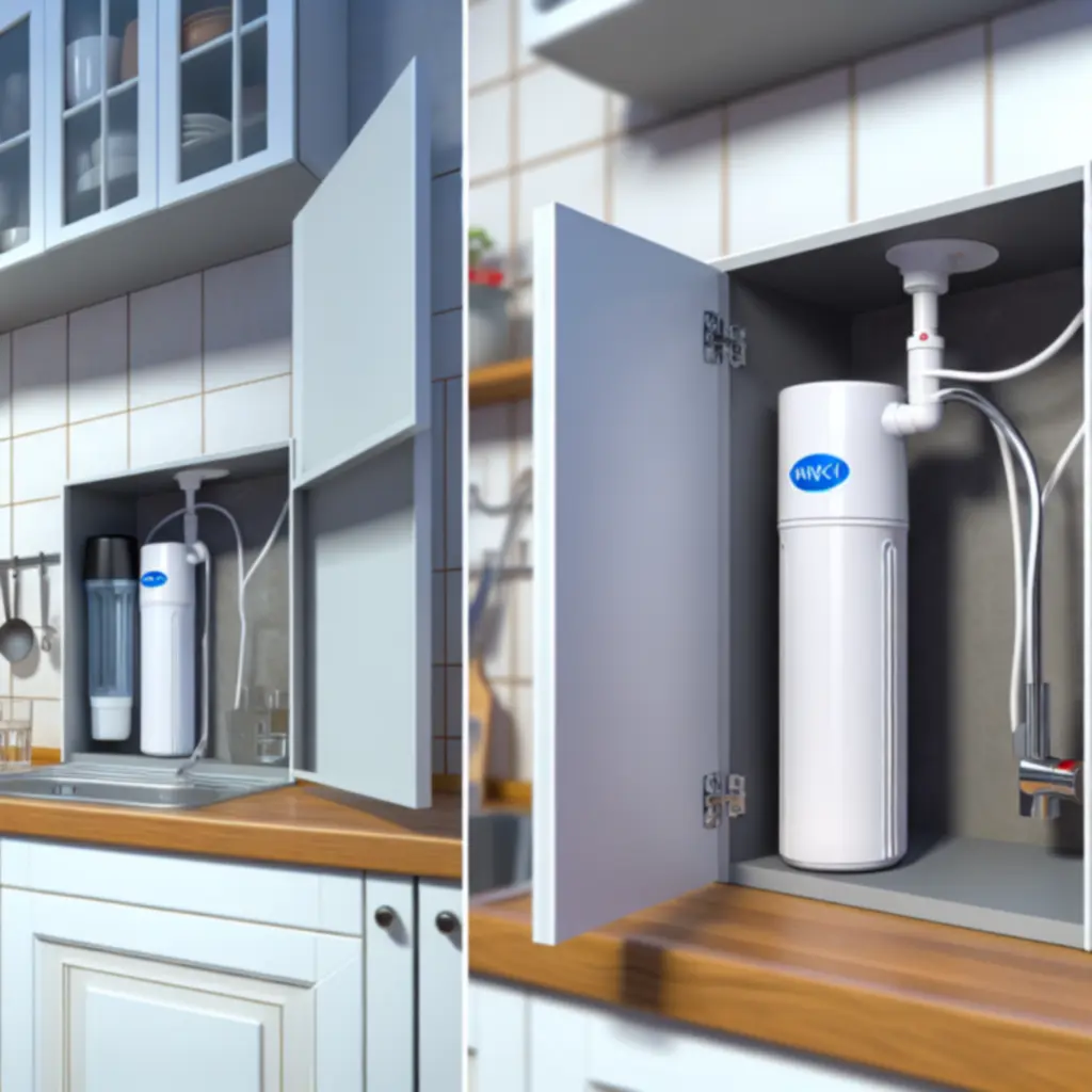 Przykład zainstalowanego systemu filtracji wody Home Aquya w polskiej kuchni