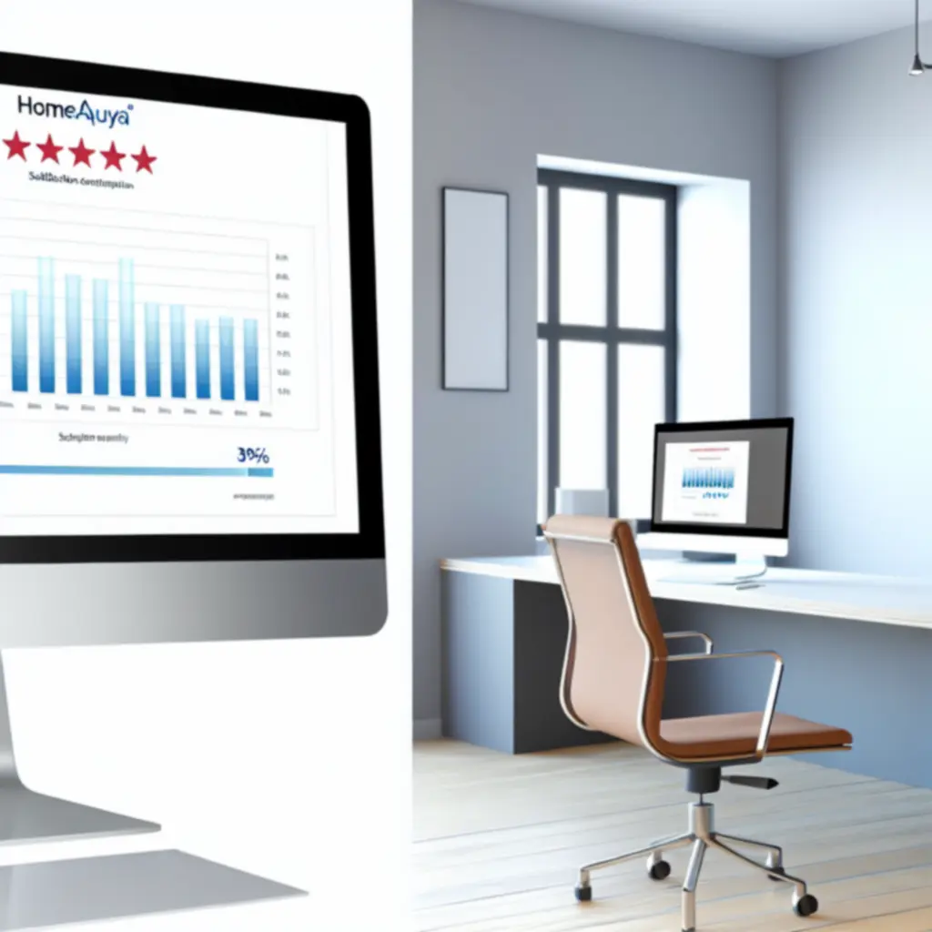 Wykres satysfakcji klientów z systemów filtracji HomeAquya